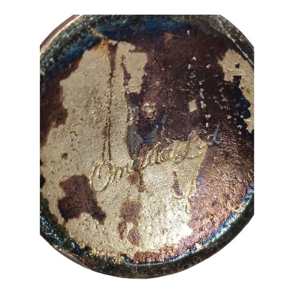 Vintage Oneida Salt & Pepper Shakers Ornate Retro Silver Plated Kitchen decor - Picture 15 of 16